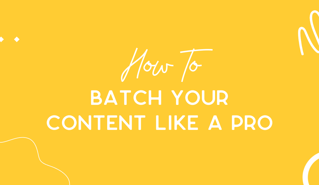 How to batch content for your online store like a pro