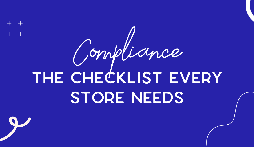 Compliance check list every online store needs