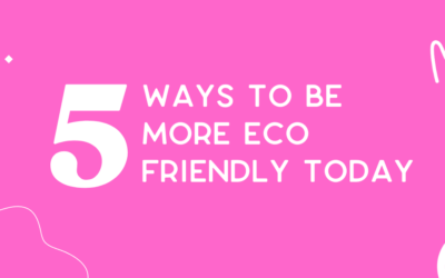 5 ways to reduce your environmental impact