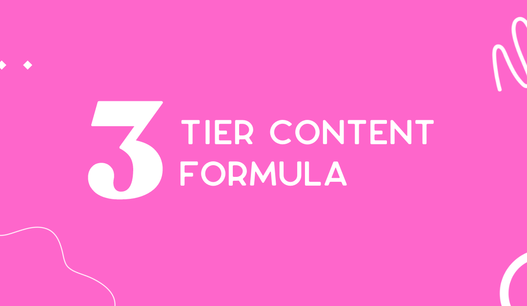 Our 3 tier content formula