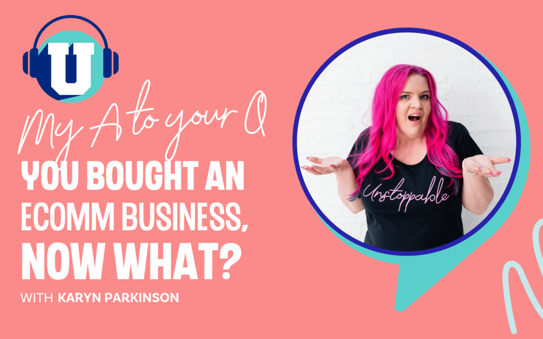 Ep. 111 – You bought an eCommerce business, now what?
